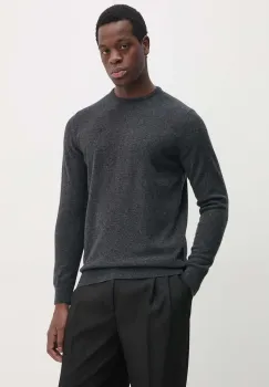 Barbour pulover de lana barbati, culoarea gri, MKN0345 imagine