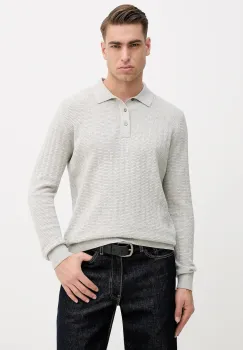 Barbour pulover din amestec de lana Smeaton culoarea gri, light, MKN1704 imagine