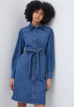 Barbour rochie Coast To Country mini, drept, LDR0785 imagine