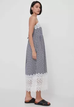 Barbour rochie culoarea albastru marin, maxi, evazati imagine