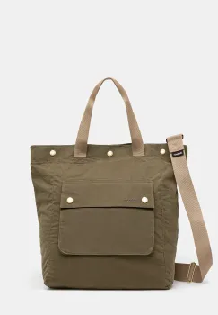 Barbour rucsac din bumbac Barbour Transport 3 Way Tote/Backpack Bag culoarea verde, mic, uni, UBA0740 imagine