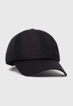 Barbour sapca de baseball din bumbac culoarea albastru marin, neted imagine