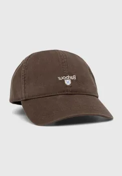 Barbour sapca de baseball din bumbac Sports Caps culoarea verde, cu imprimeu, MHA0274 imagine