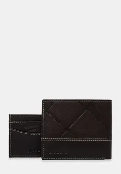 Barbour set de portofel si card-holder pentru barbati, din piele Tyneside imagine