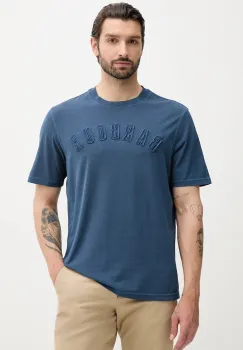 Barbour tricou din bumbac BANFORD culoarea bleumarin, cu imprimeu, MTS1443 imagine