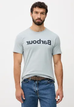 Barbour tricou din bumbac ESSENTIALS culoarea negru, cu imprimeu, MTS0531 imagine