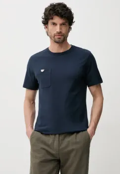Barbour tricou din bumbac Tothill Tailored Fit T-Shirt barbati, culoarea albastru marin, neted, MTS1419 imagine