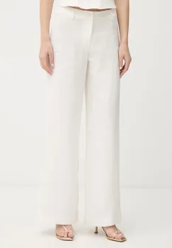 Bardot pantaloni de dama din in imagine