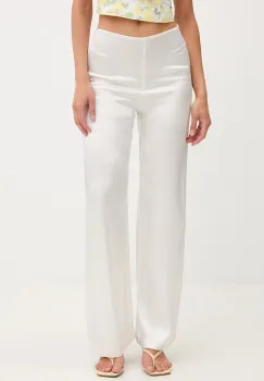 Bardot pantaloni palazzo pentru femei, din vascoza imagine