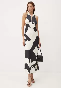 Bardot rochie CITRON culoarea bej, maxi, evazati, 59317DB imagine