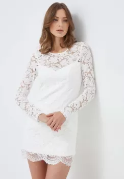 Bardot rochie culoarea bej, mini, mulata imagine