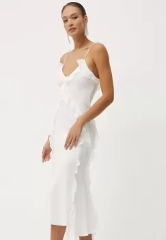 Bardot rochie MARSELLA culoarea alb, maxi, evazati, 59338DB imagine