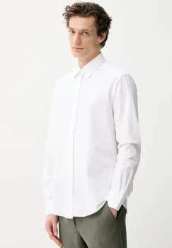 BARENA VENEZIA camasa din bumbac Camicia Maridola barbati, culoarea alb, cu guler clasic, regular, CAU5070.2586 imagine