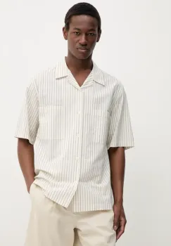 BARENA VENEZIA camasa din bumbac Camicia Mola barbati, culoarea bej, cu guler clasic, regular, CAU5073.2764 imagine