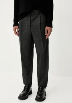 BARENA VENEZIA pantaloni de lana Pantalone Masco culoarea negru, cu fason chinos, PAU5500.501 imagine