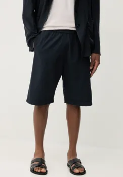 BARENA VENEZIA pantaloni scurti din bumbac Camicia Mola barbati, culoarea albastru marin, PAU5096.2763 imagine