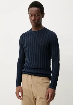 BARENA VENEZIA pulover de bumbac Camicia Mola barbati, culoarea albastru marin, light, KNU5111.2741 imagine