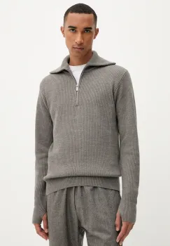 BARENA VENEZIA pulover de lana Knitwear Batigia culoarea maro, calduros, KNU5289.305 imagine