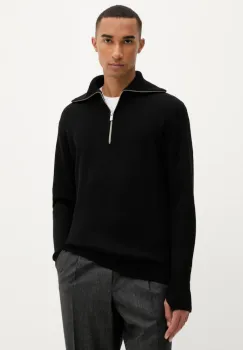 BARENA VENEZIA pulover de lana Knitwear Batigia culoarea negru, calduros, KNU5289.305 imagine