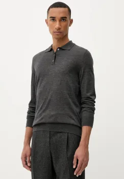 BARENA VENEZIA pulover de lana Knitwear Pevaron culoarea gri, light, KNU4100.429 imagine