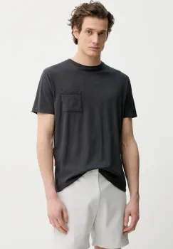 BARENA VENEZIA tricou din bumbac Camicia Mola barbati, culoarea negru, neted, TSU5100.2540 imagine
