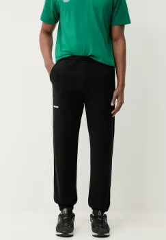 Barrow pantaloni de trening din bumbac culoarea negru, cu imprimeu, S5BWUAFP085 imagine
