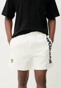 Barrow pantaloni scurti din bumbac culoarea alb, cu imprimeu, S5BWUABE089 imagine