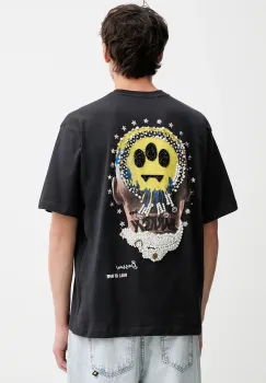 Barrow tricou din bumbac culoarea negru, cu imprimeu, F5BWUATH124 imagine