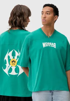 Barrow tricou din bumbac culoarea verde, cu imprimeu, F5BWUATH044 imagine