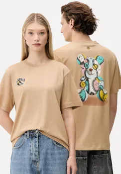 Barrow tricou din bumbac culoarea verde, cu imprimeu, F5BWUATH053 imagine