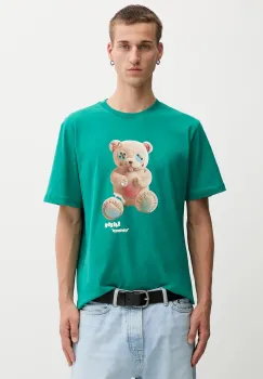 Barrow tricou din bumbac culoarea verde, cu imprimeu, F5BWUATH118 imagine