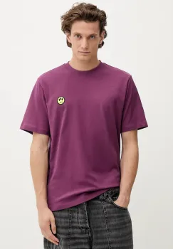 Barrow tricou din bumbac culoarea violet, cu imprimeu, F5BWUATH059 imagine