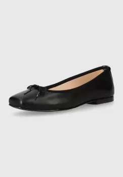 Bianco balerini de piele BIAEMILY culoarea negru, 11251242 imagine