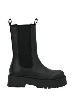 Bianco ghete chelsea de piele BIADEB femei, culoarea negru, cu platforma, 30.50728 imagine