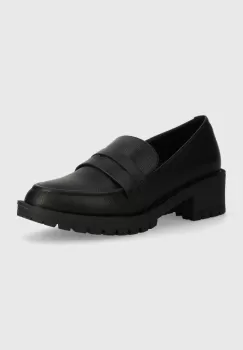Bianco mocasini BIAPEARL femei, culoarea negru, cu platforma, 11250306 imagine