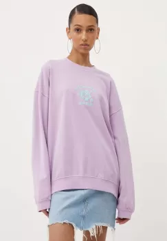 Billabong bluza ALOHA femei, culoarea violet, cu imprimeu, EBJFT00128 imagine