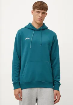 Billabong bluza barbati, culoarea turcoaz, cu gluga, melanj imagine