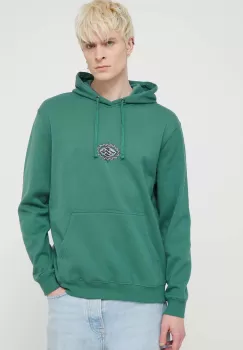 Billabong bluza barbati, culoarea verde, cu gluga, cu imprimeu, ABYSF00119 imagine