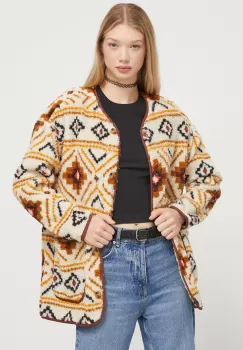 Billabong bluza femei, culoarea bej, modelator imagine