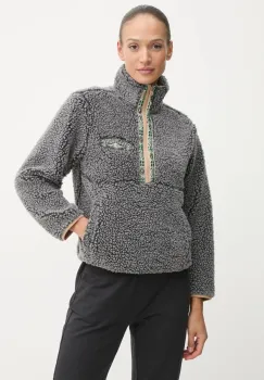 Billabong bluza Horizon Mock Neck femei, culoarea gri, cu imprimeu, ABJFT00453 imagine