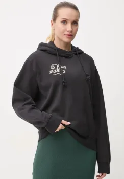 Billabong bluza Snake Mantra femei, culoarea negru, cu gluga, cu imprimeu, EBJSF00158 imagine