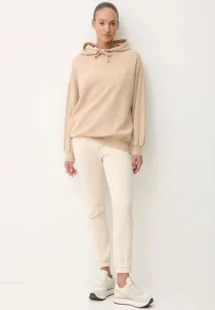 Billabong bluza So Classic femei, culoarea bej, cu gluga, neted, ABJFT00460 imagine