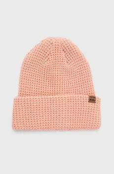 Billabong caciula culoarea portocaliu, din tricot gros imagine