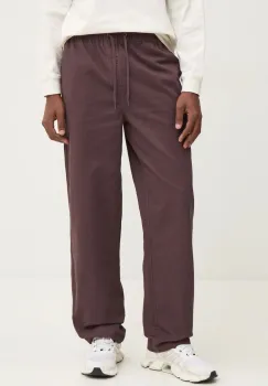 Billabong pantaloni de bumbac Larry Twill Pant culoarea violet, drept, ABYNP00186 imagine