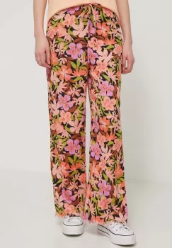 Billabong pantaloni de bumbac lat, high waist, EBJNP00114 imagine