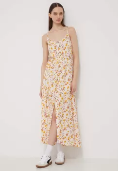 Billabong rochie culoarea alb, maxi, drept imagine