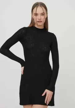 Billabong rochie culoarea negru, mini, mulata imagine
