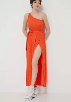 Billabong rochie culoarea portocaliu, maxi, evazati, EBJWD00143 imagine
