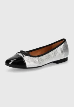 Billi Bi balerini de piele culoarea argintiu, A6021 imagine