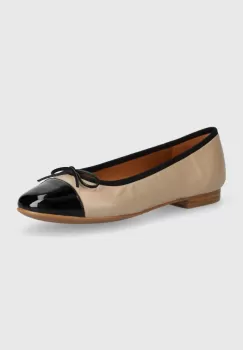Billi Bi balerini de piele culoarea bej, A6021 imagine